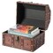 Vintiquewise Black Vintage Caribbean Pirate Chest with Decorative Nailed Design QI003078 - alternate 2